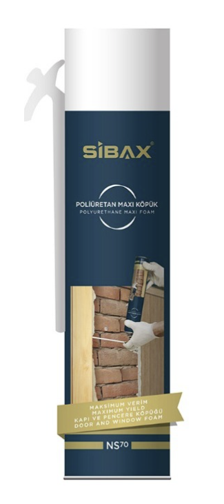 Высокоэффективная полиуретановая пена SIBAX NS70 1000г (12шт/кор)