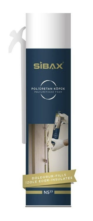 Полиуретановая фиксирующая пена SIBAX NS77 750мл (16шт/кор)