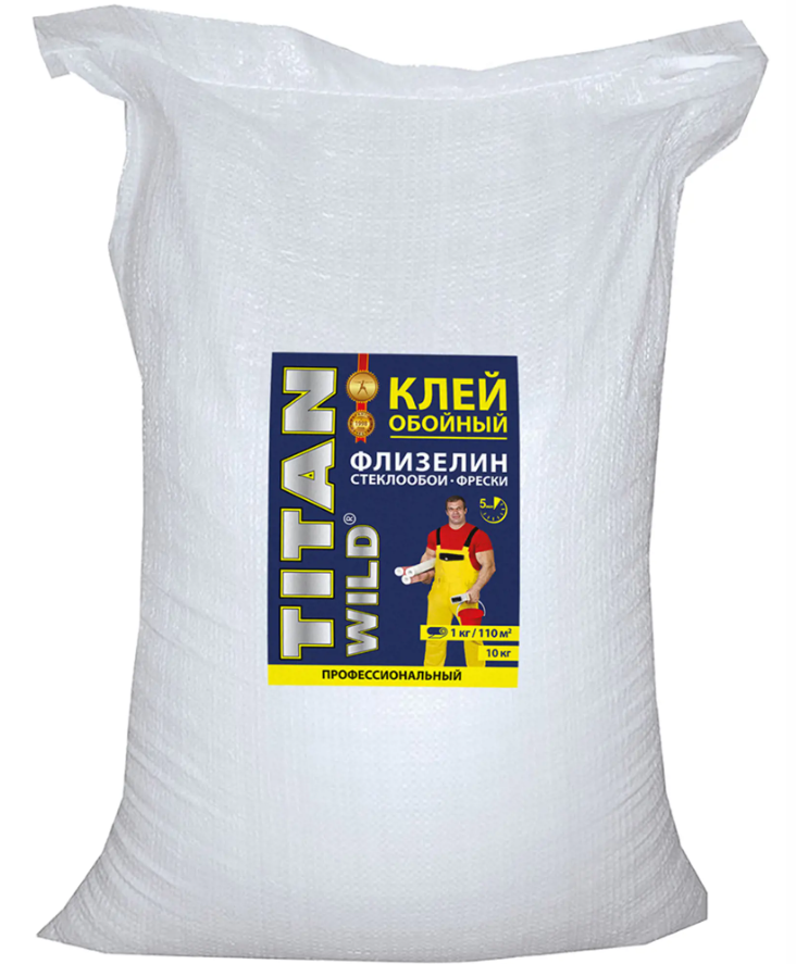 Клей обойный профессиональный TITAN WILD Флизелиновый 10,0кг