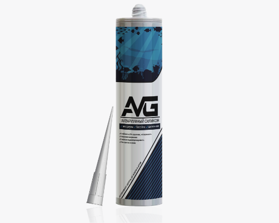 AVG Герметик силиконовый Аквариумный 280мл (24шт/кор)