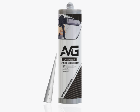 AVG Герметик силиконовый Санитарный 280мл (24шт/кор)